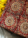 Pedana Hand Block Printed Kalamkari Natural Dyed Cotton Fabric Kurta