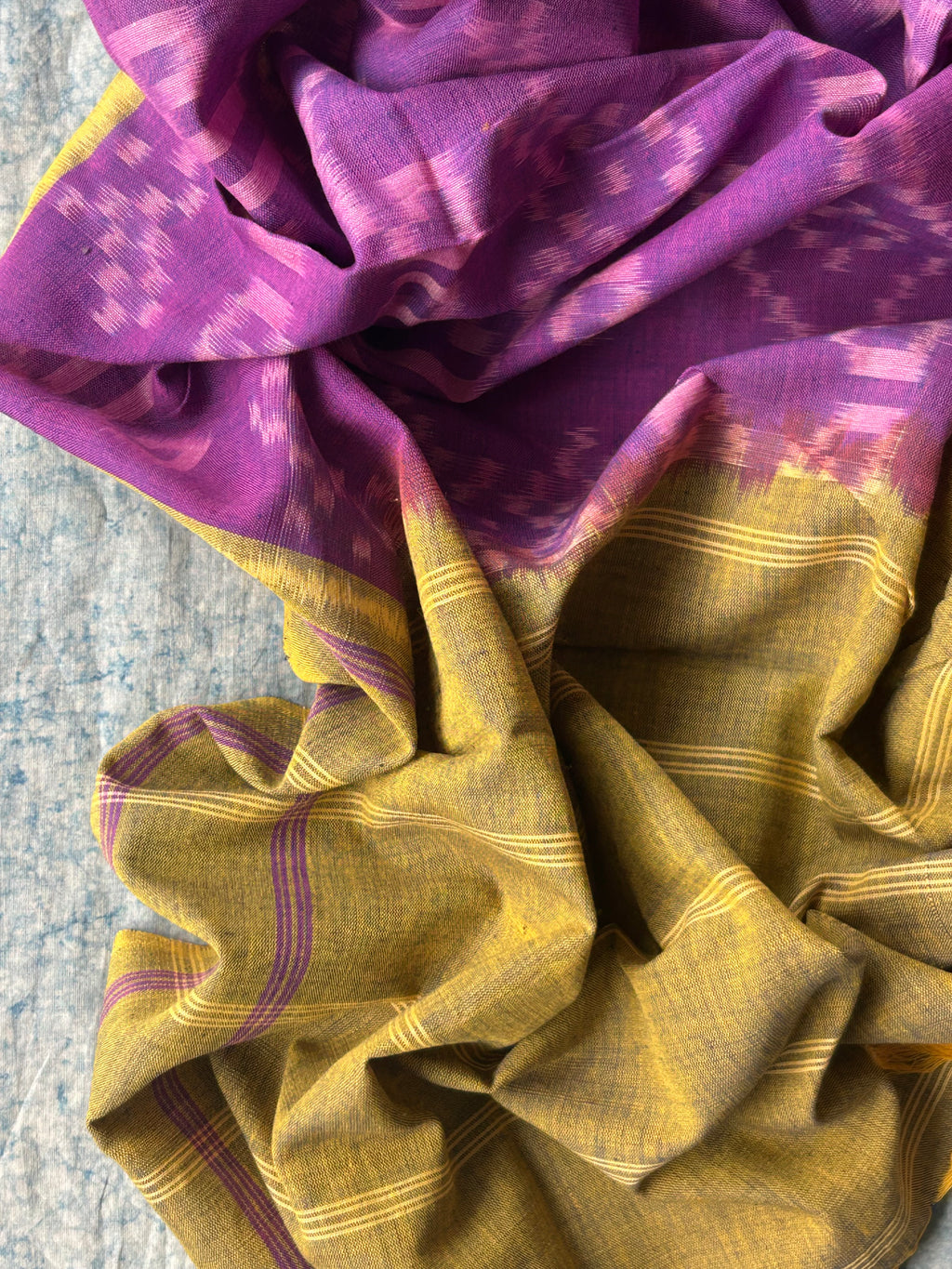 Handwoven Ikat Kurta Dupatta Set