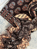 Natural Dyes Handblock Ajrakh Cotton Suit