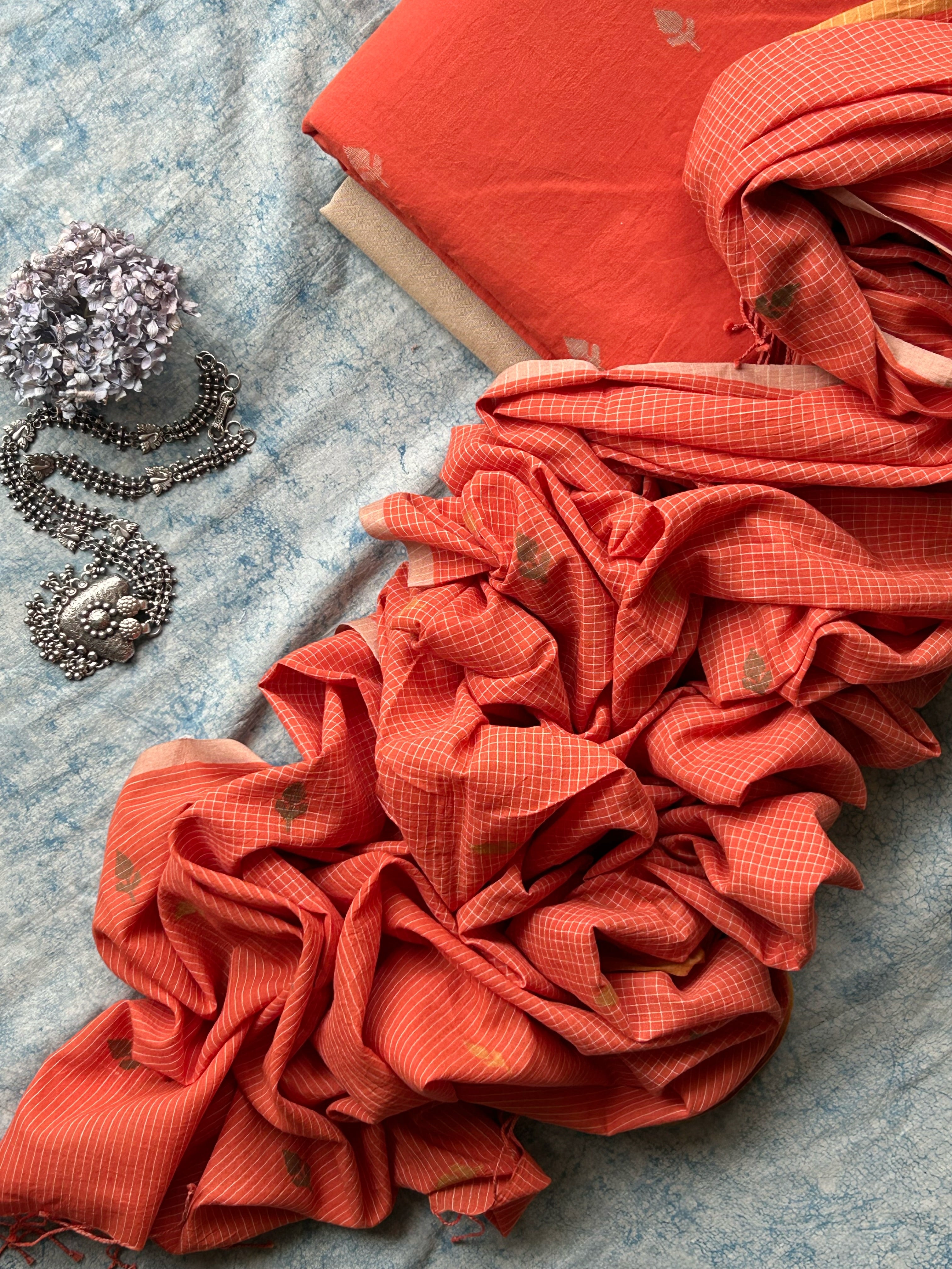 Avani - Handwoven Bengal Jamdani Kurta Dupatta set