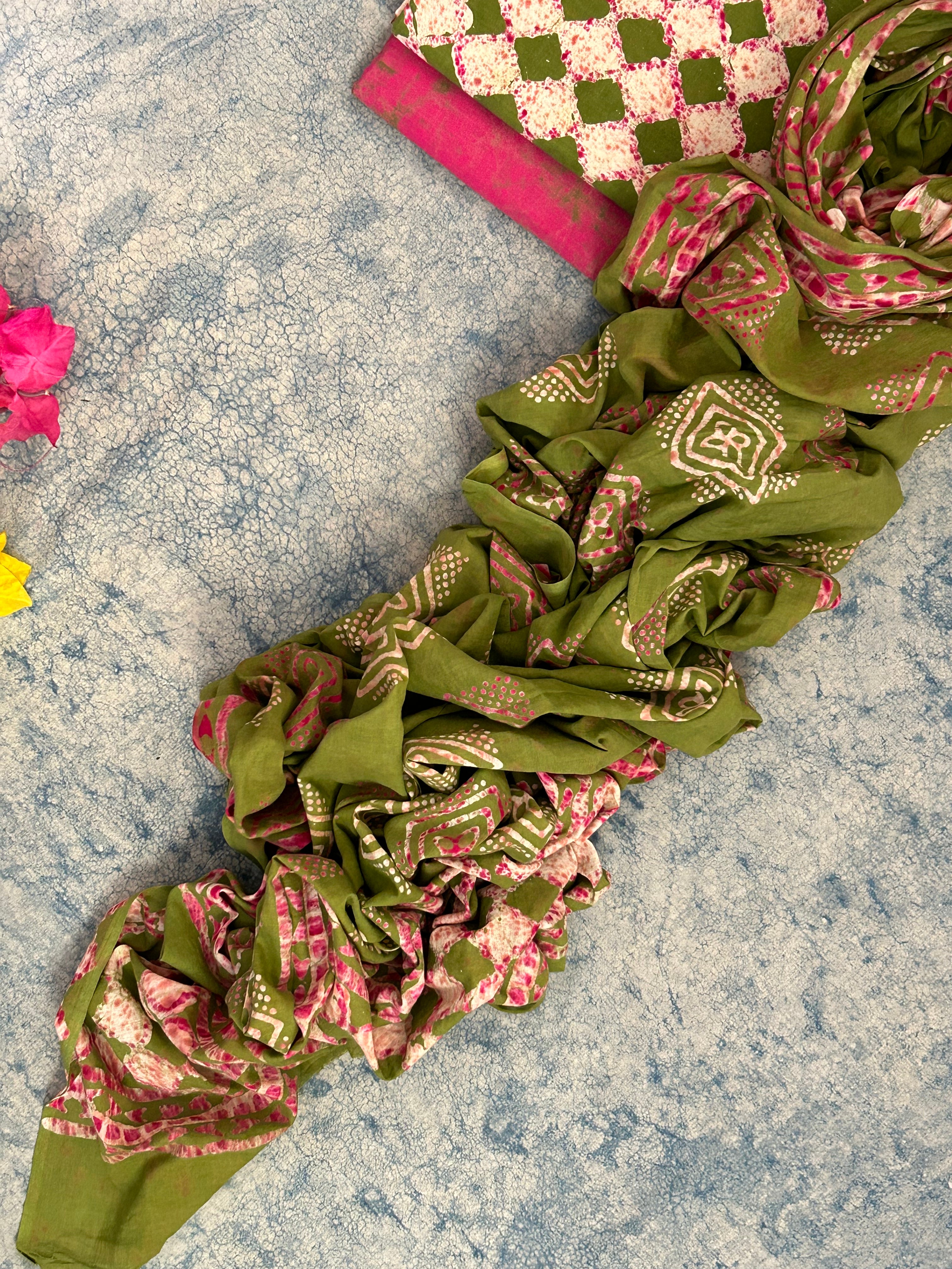 Handblock Batik Cotton Suit
