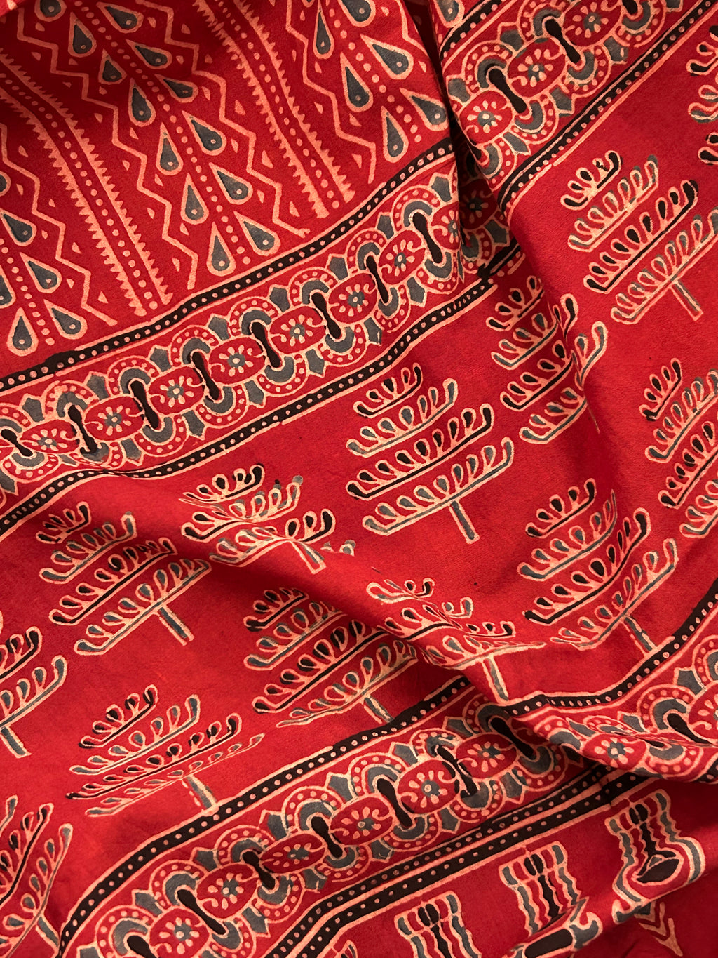 Natural Dyes Handcrafted Ajrakh Kurta Dupatta Set
