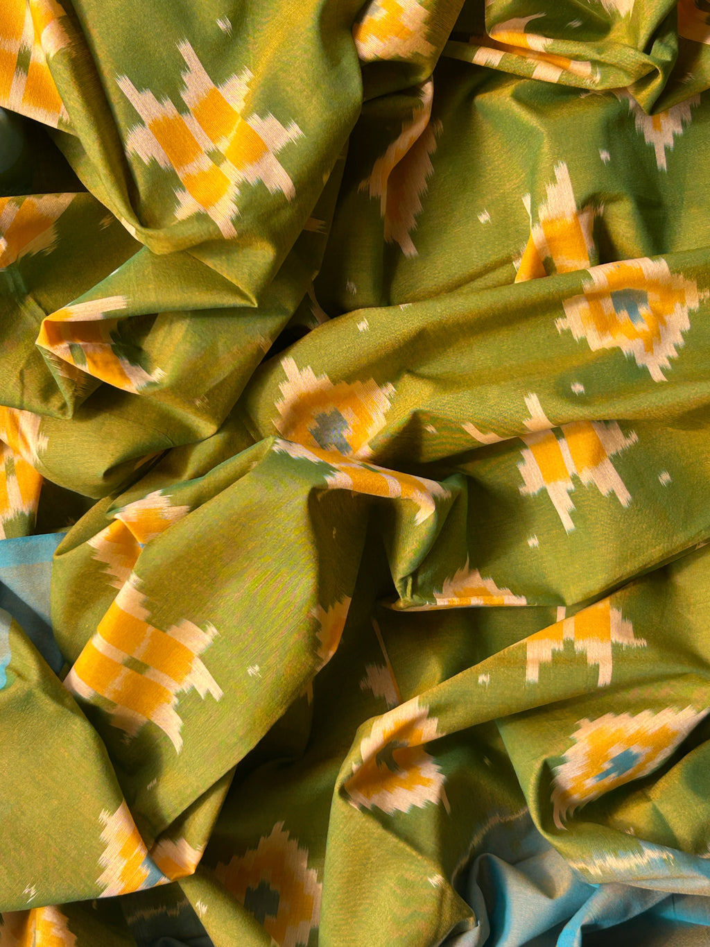 Handwoven Ikat Kurta Dupatta Set