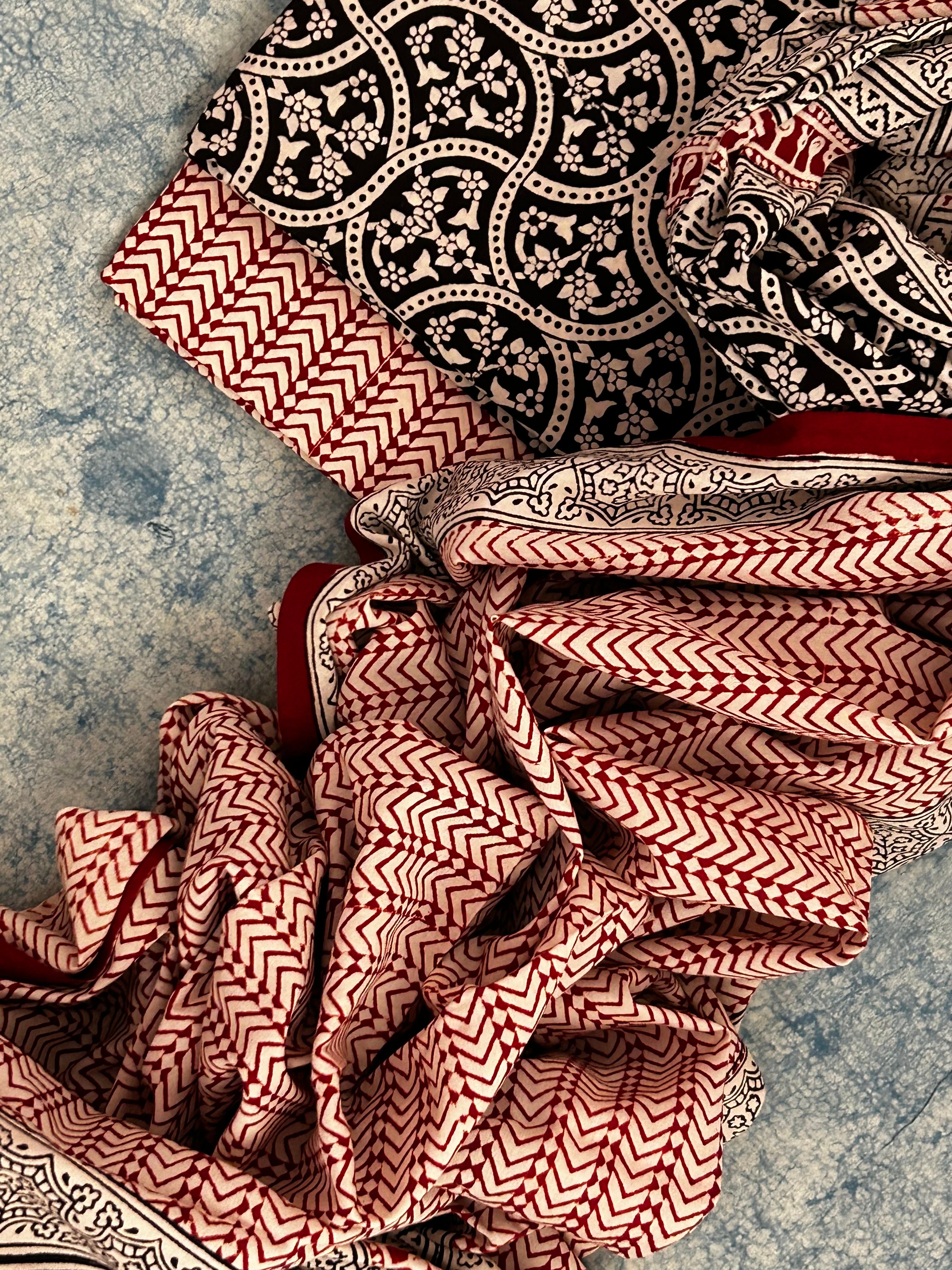 Natural Dyed Bagh Block Print Cotton Suit