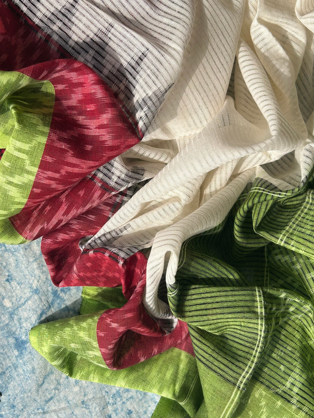 Handwoven Ikat Kurta Dupatta Set