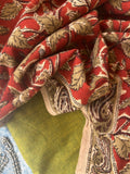 Handwoven Handcrafted Kalamkari Kurta Dupatta Set