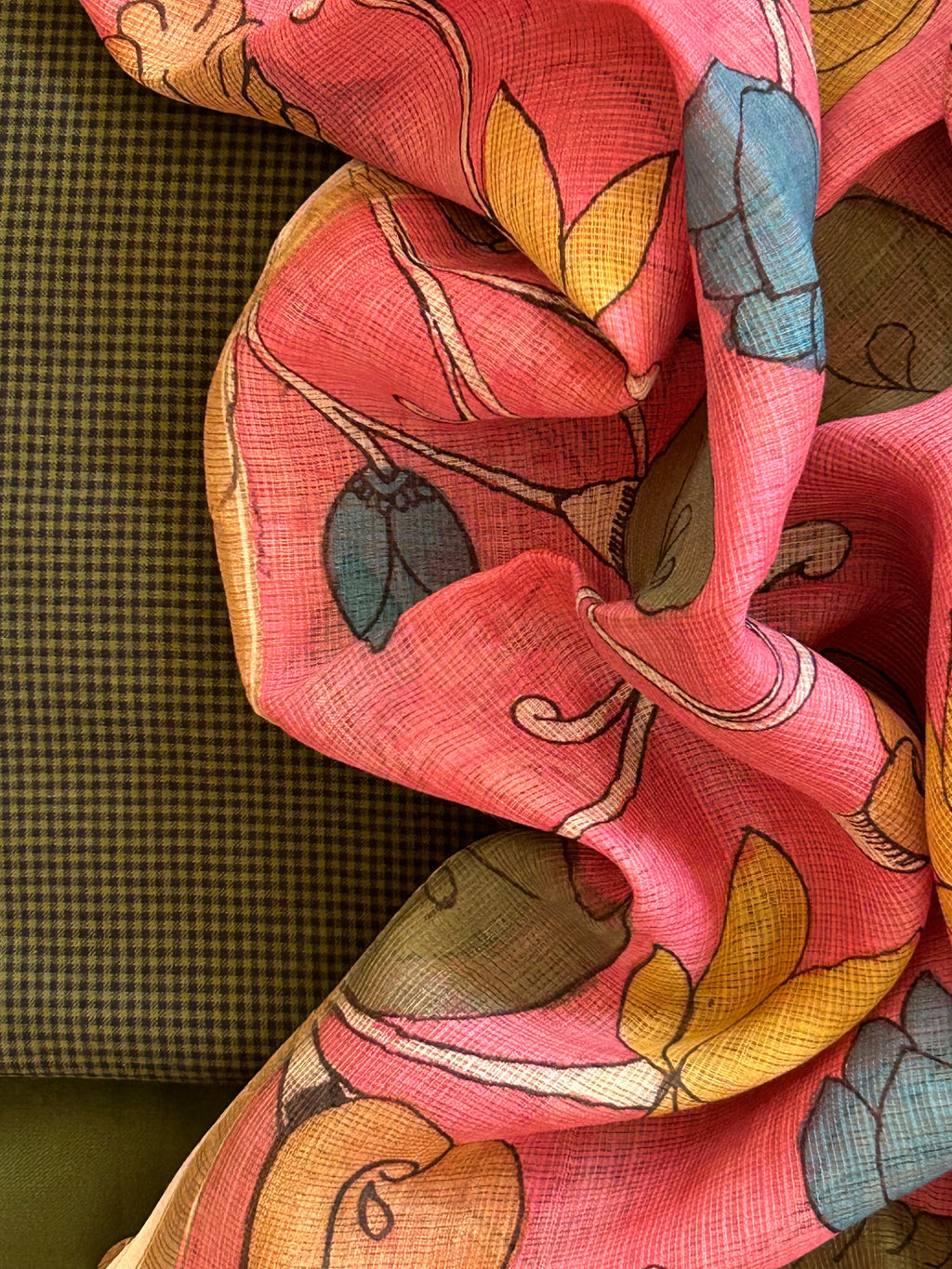 Heena - Handwoven Handpainted Kalamkari Set