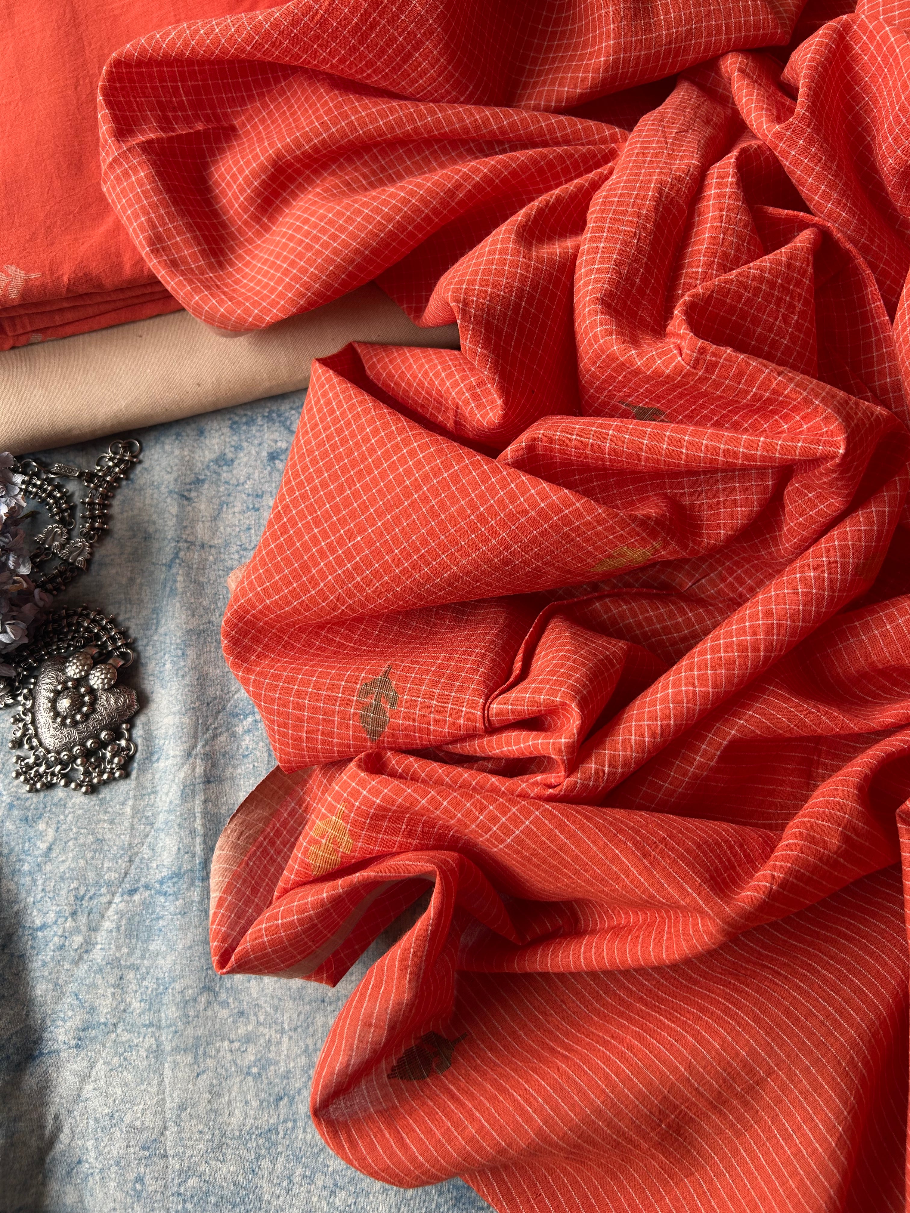 Avani - Handwoven Bengal Jamdani Kurta Dupatta set