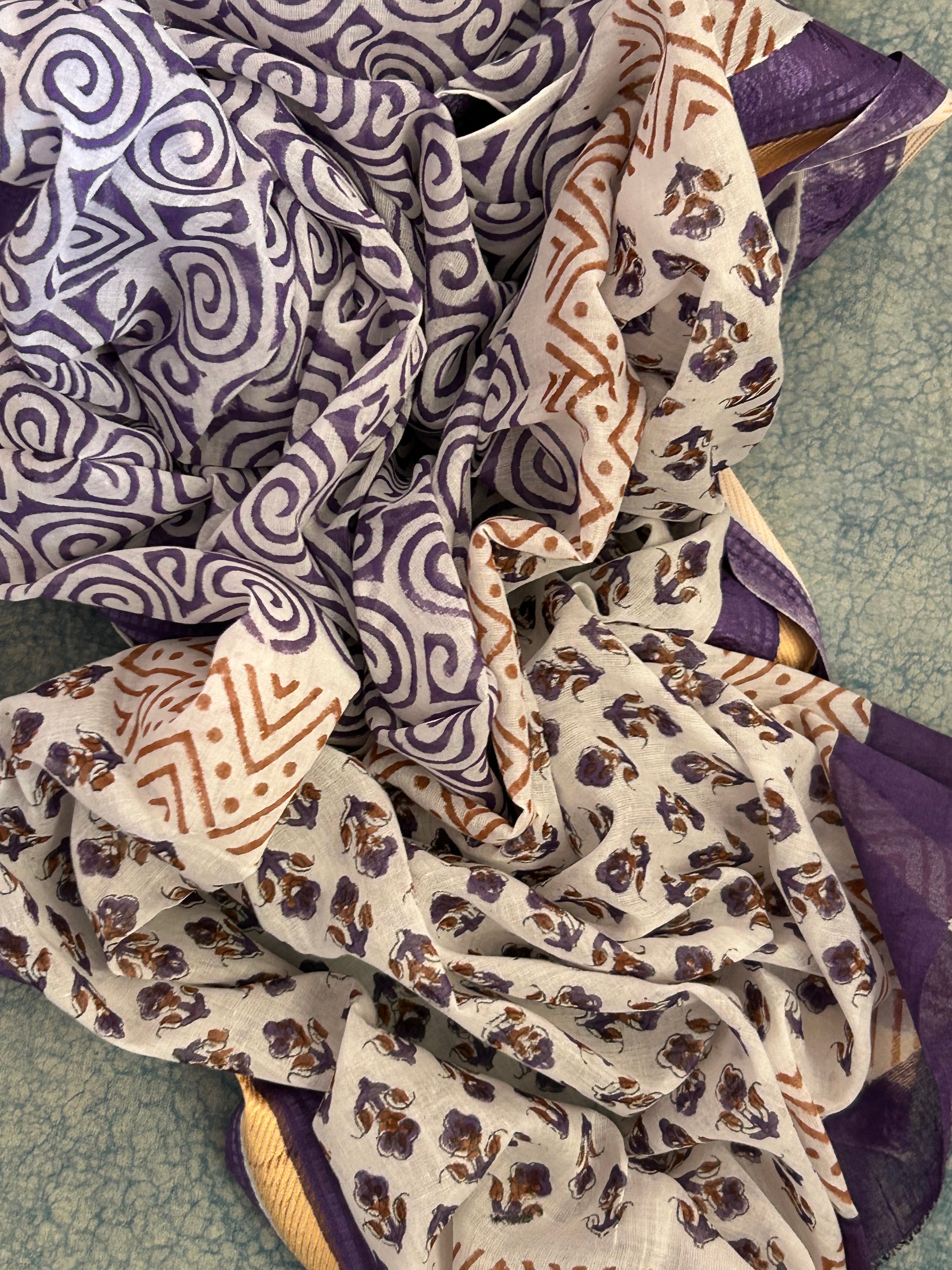 Handblock Azo-free Dye Cotton Suit Set