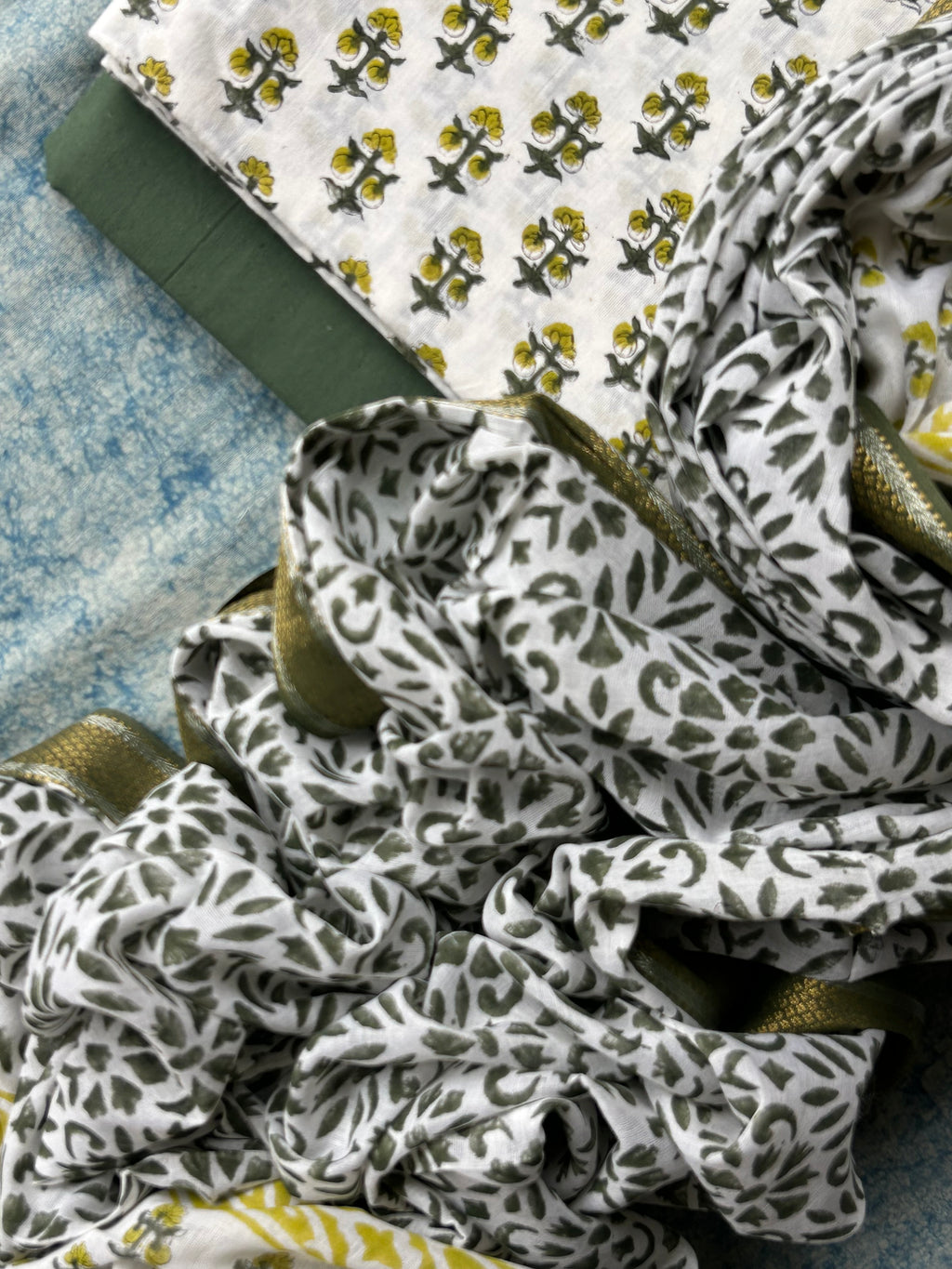 Handblock Azo-free Dye Cotton Suit Set
