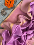 Handwoven Maheshwari Kurta Dupatta Set - Mauve