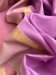 Handwoven Maheshwari Kurta Dupatta Set - Mauve