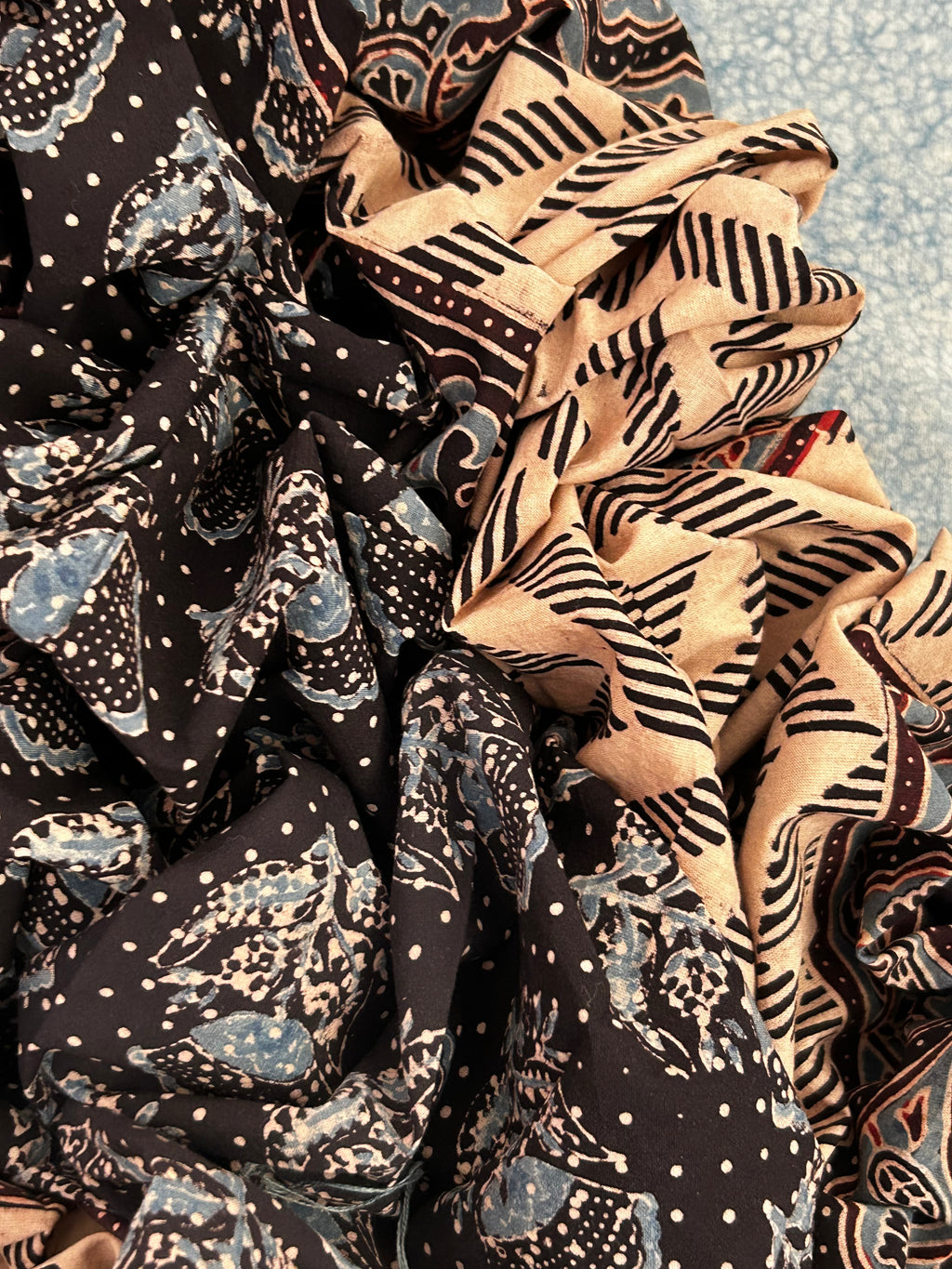 Natural Dyes Handblock Ajrakh Cotton Suit
