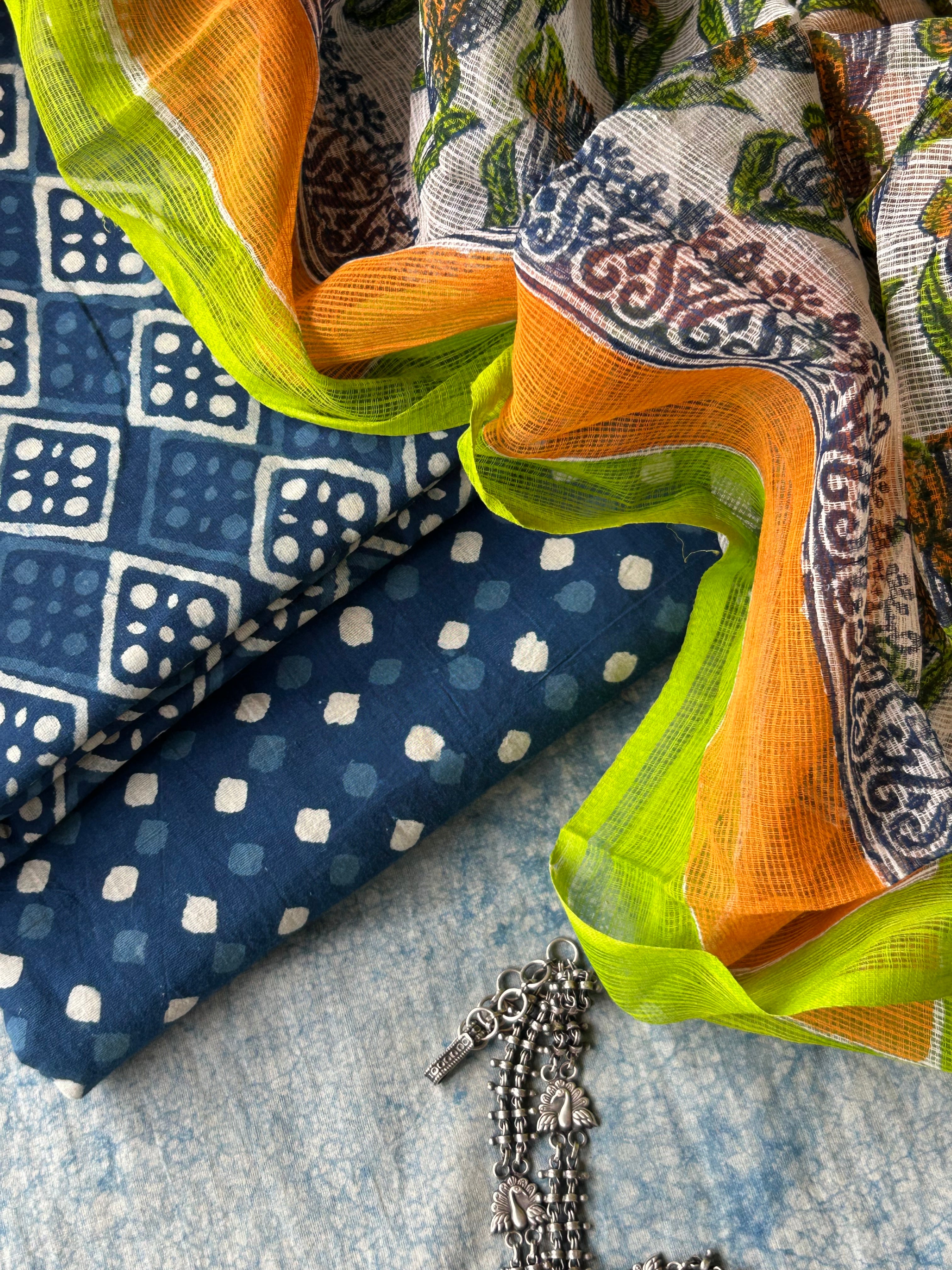 Handcrafted Cotton Kota Suit