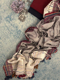Handwoven Bhujodi Set - Red and Royal Blue