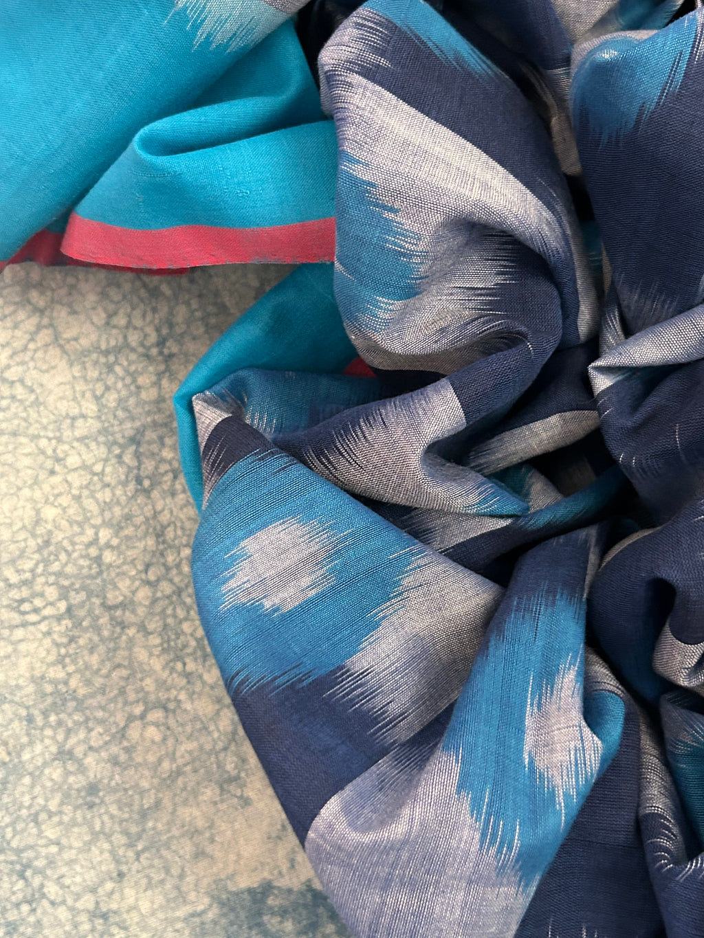 Handwoven Ikat Kurta Dupatta Set