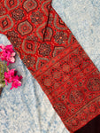 Natural Dyes Hand Block Ajrakh Dupatta