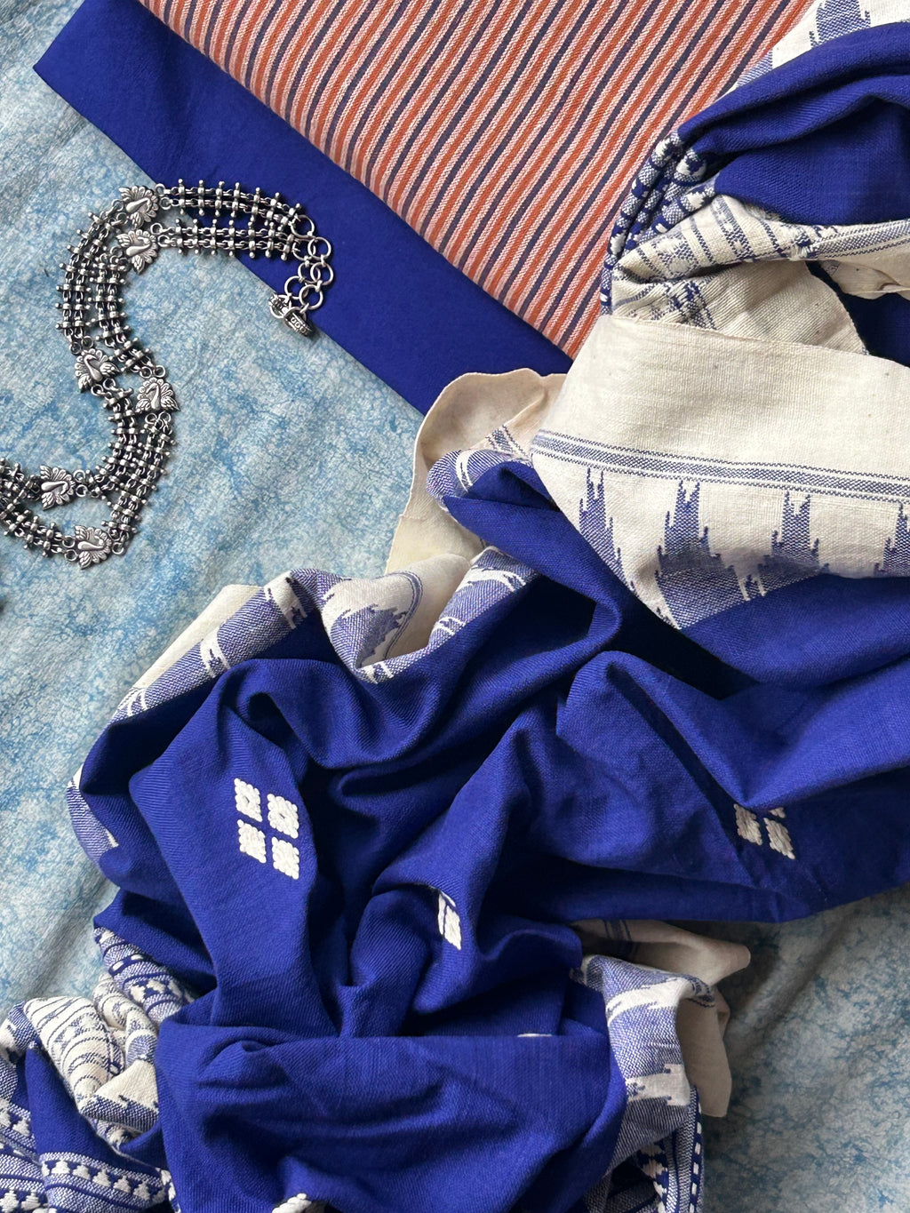 Saavan - Handspun Handwoven Kotpad Suit Set