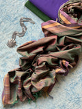 Kadambari - Handwoven Telangana Cotton and Bhujodi Dupatta Set