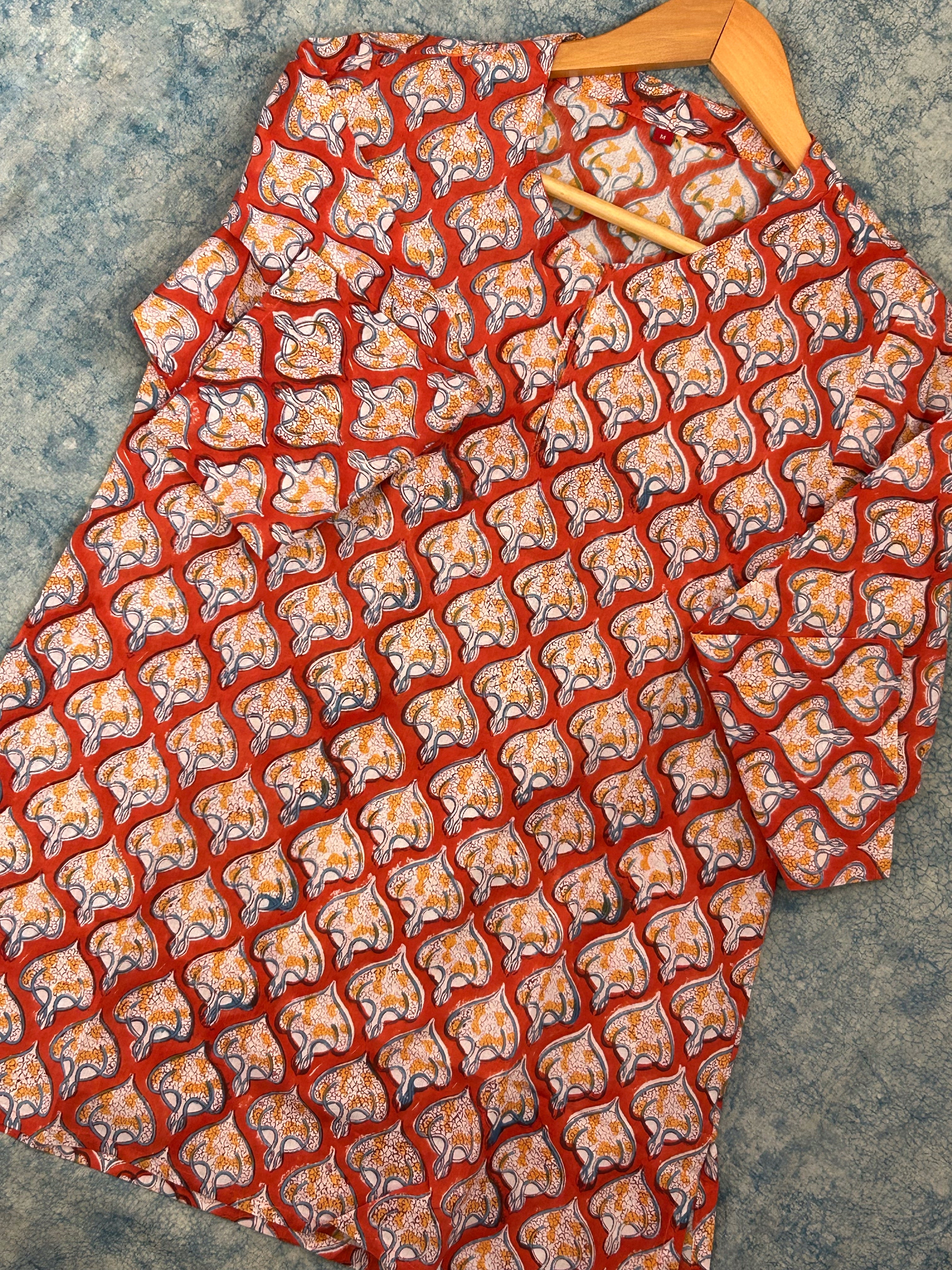 Handblock Cotton Kurta