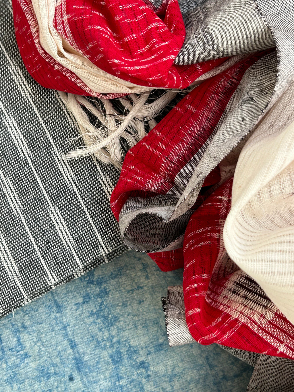Ikat Weaving Kurta Dupatta Set
