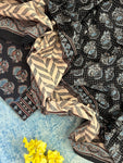 Natural Dyes Handblock Ajrakh Cotton Suit