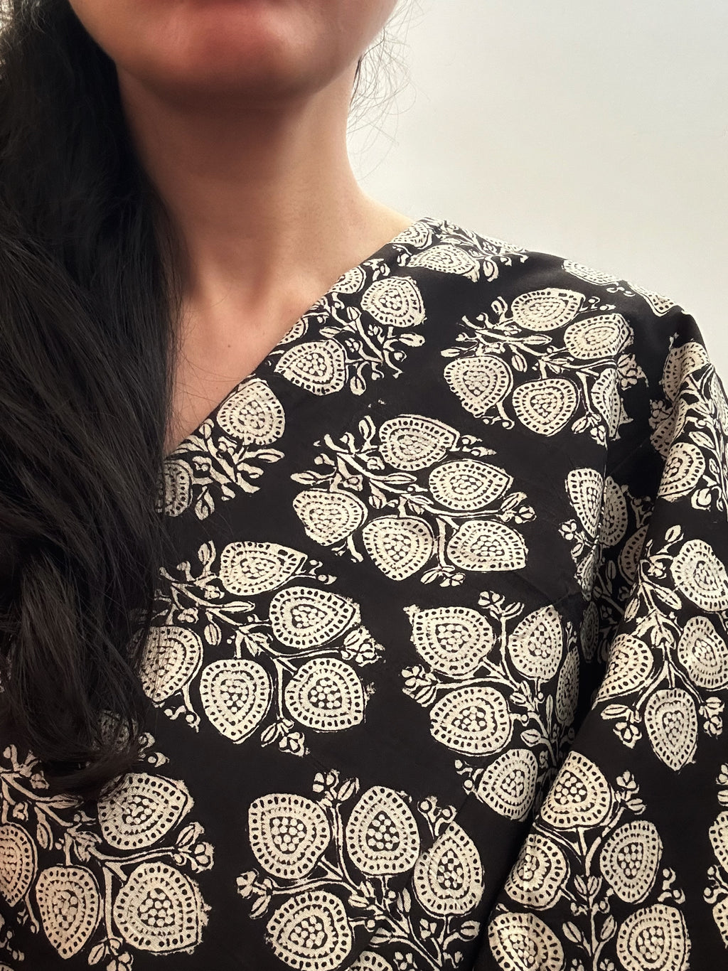 Bagru Handblock Cotton -Black