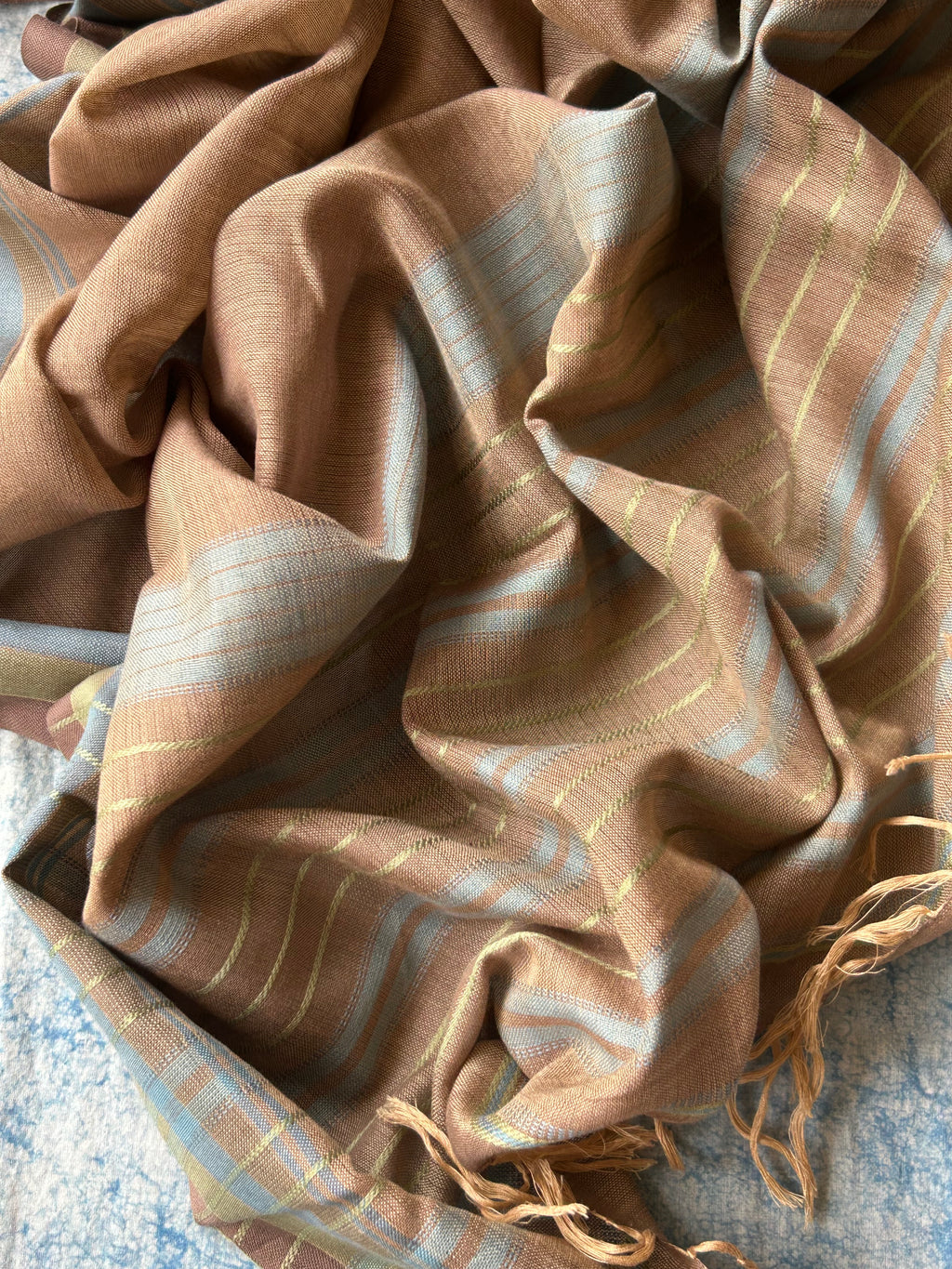 Aranya - Handwoven Ikath Cotton and Bhujodi Dupatta Set