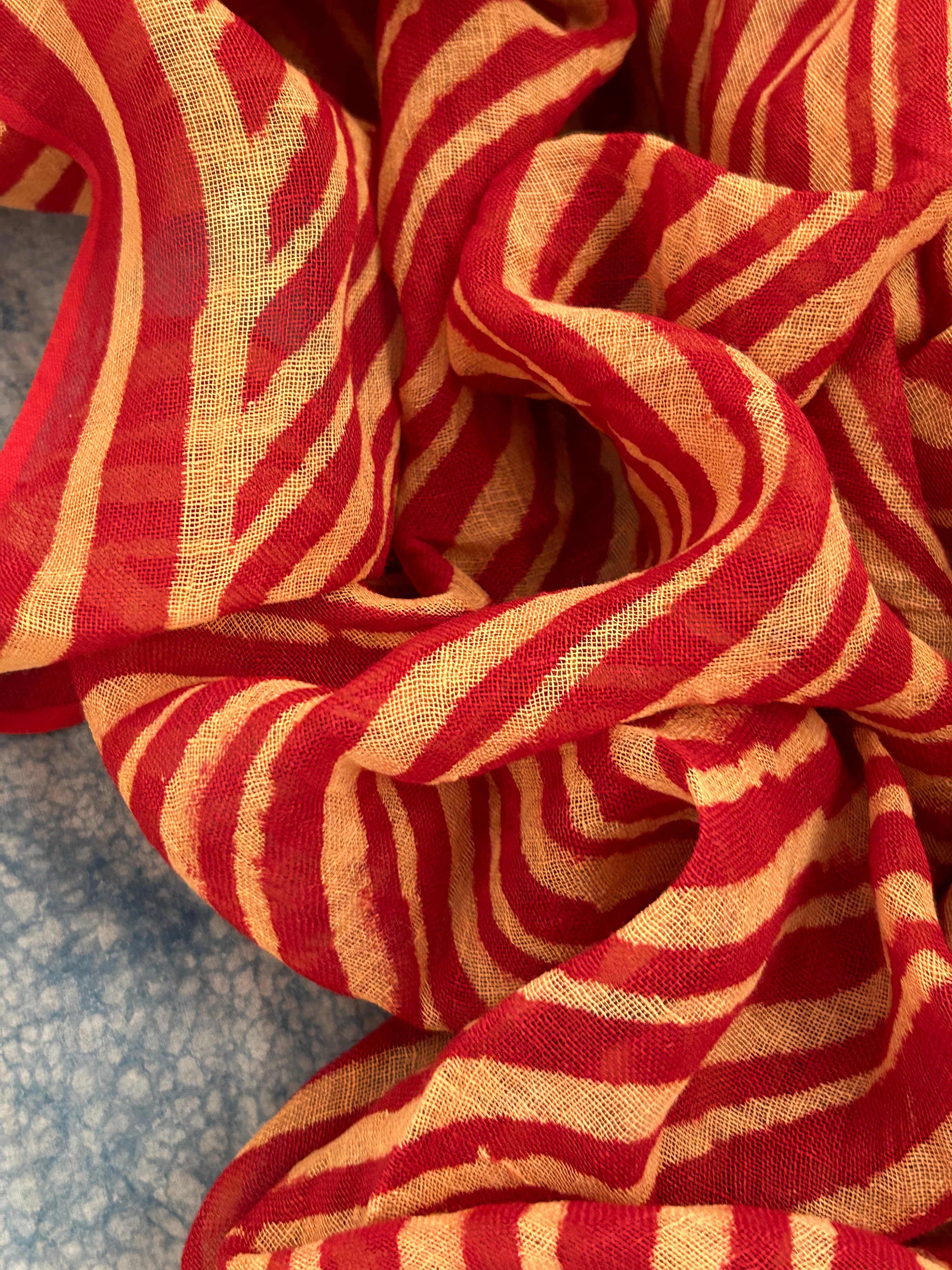 Handcrafted Linen Kurta Dupatta Set