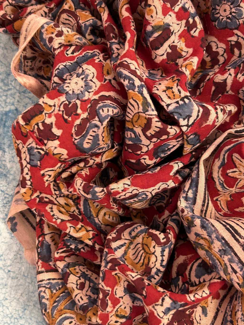 Handwoven Handcrafted Bhujodi Kalamkari Kurta Dupatta Set