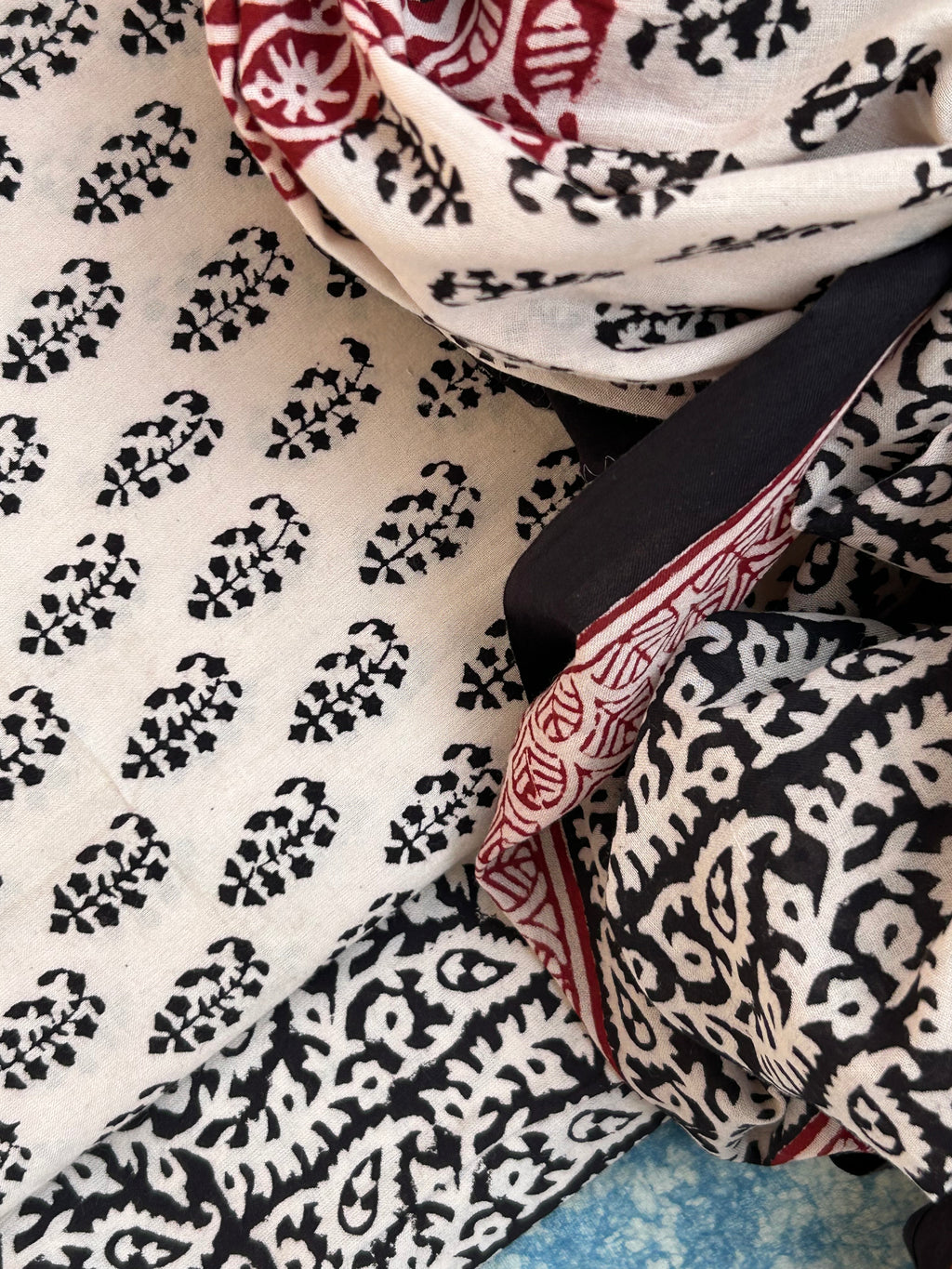 Natural Dyed Bagh Block Print Cotton Suit