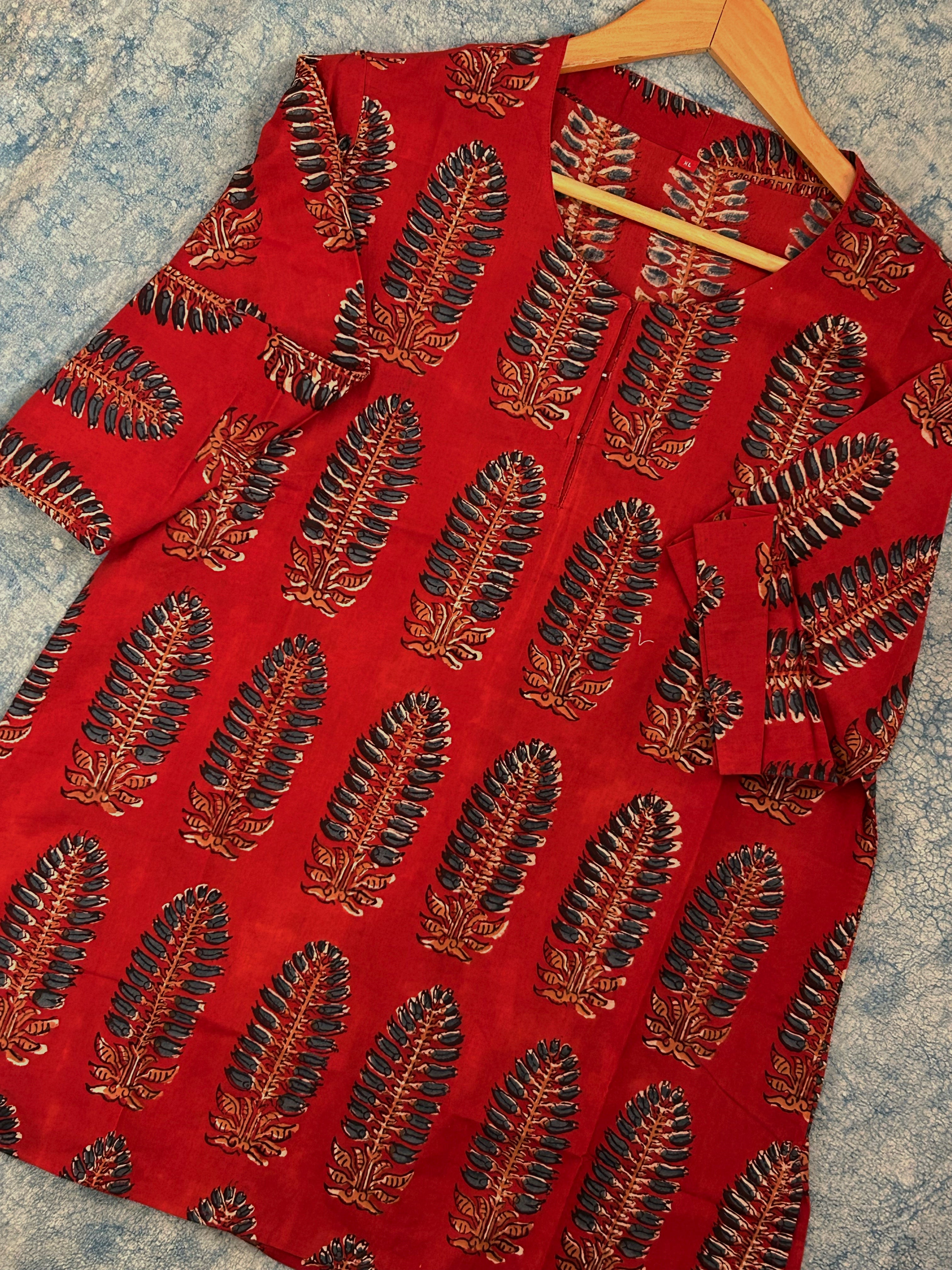 Handblock Cotton Kurta