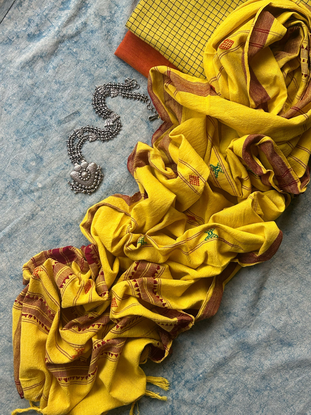 Sanjh - Handspun Handwoven Kotpad Suit Set