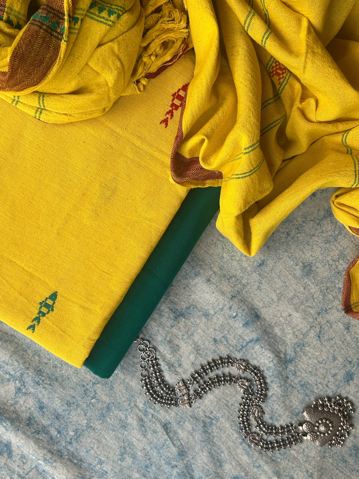 Sandhya - Handspun Handwoven Kotpad Suit Set