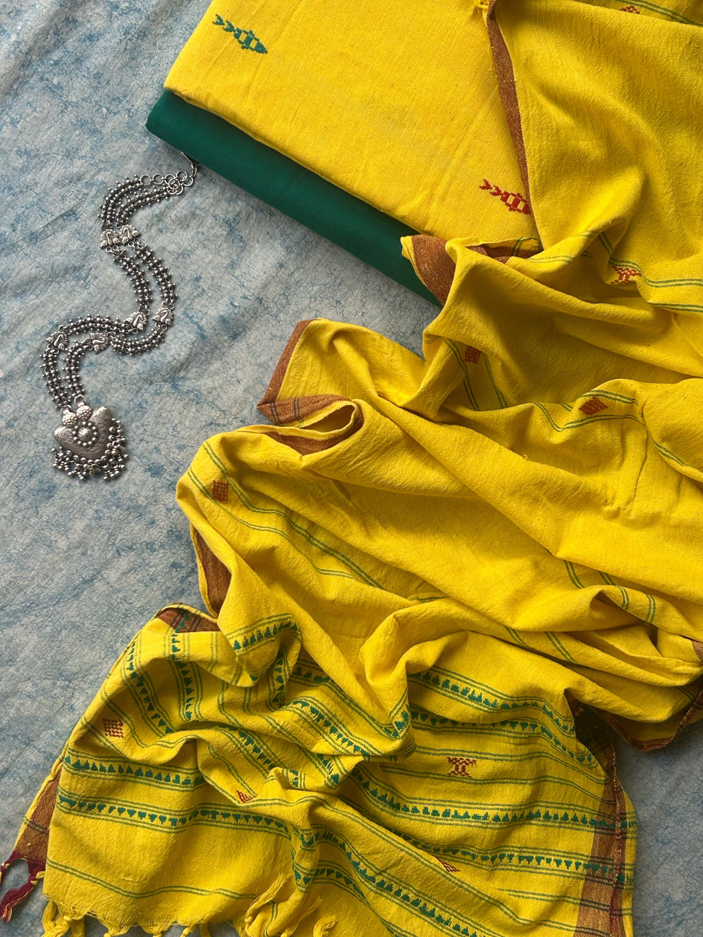Sandhya - Handspun Handwoven Kotpad Suit Set