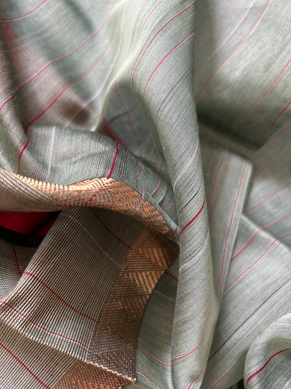 Handwoven Maheshwari Kurta Dupatta Set