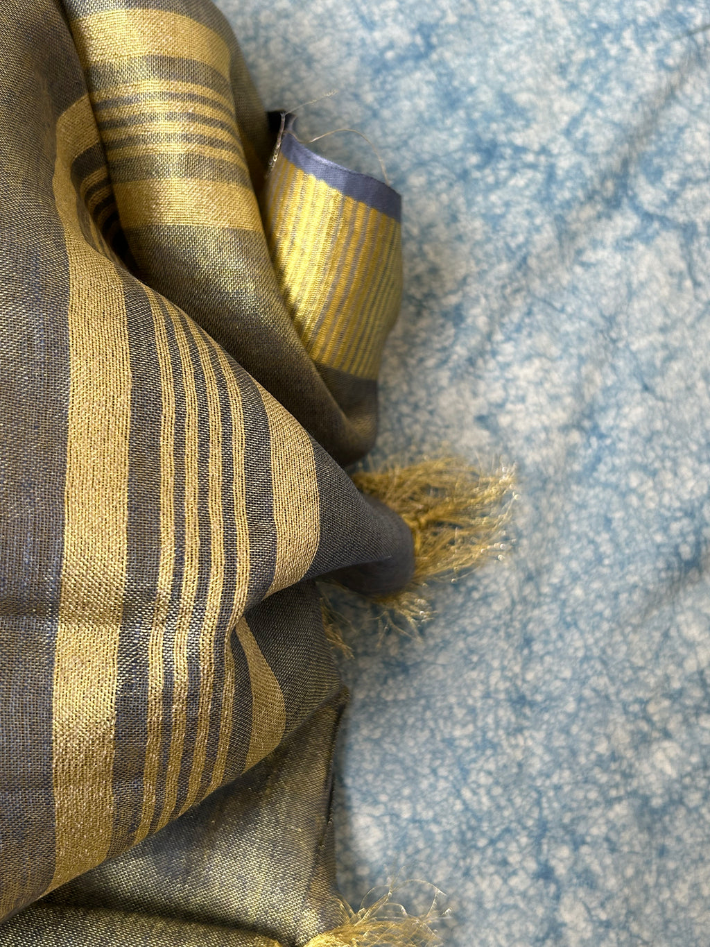 Handcrafted Kalamkari & Linen Dupatta Suit