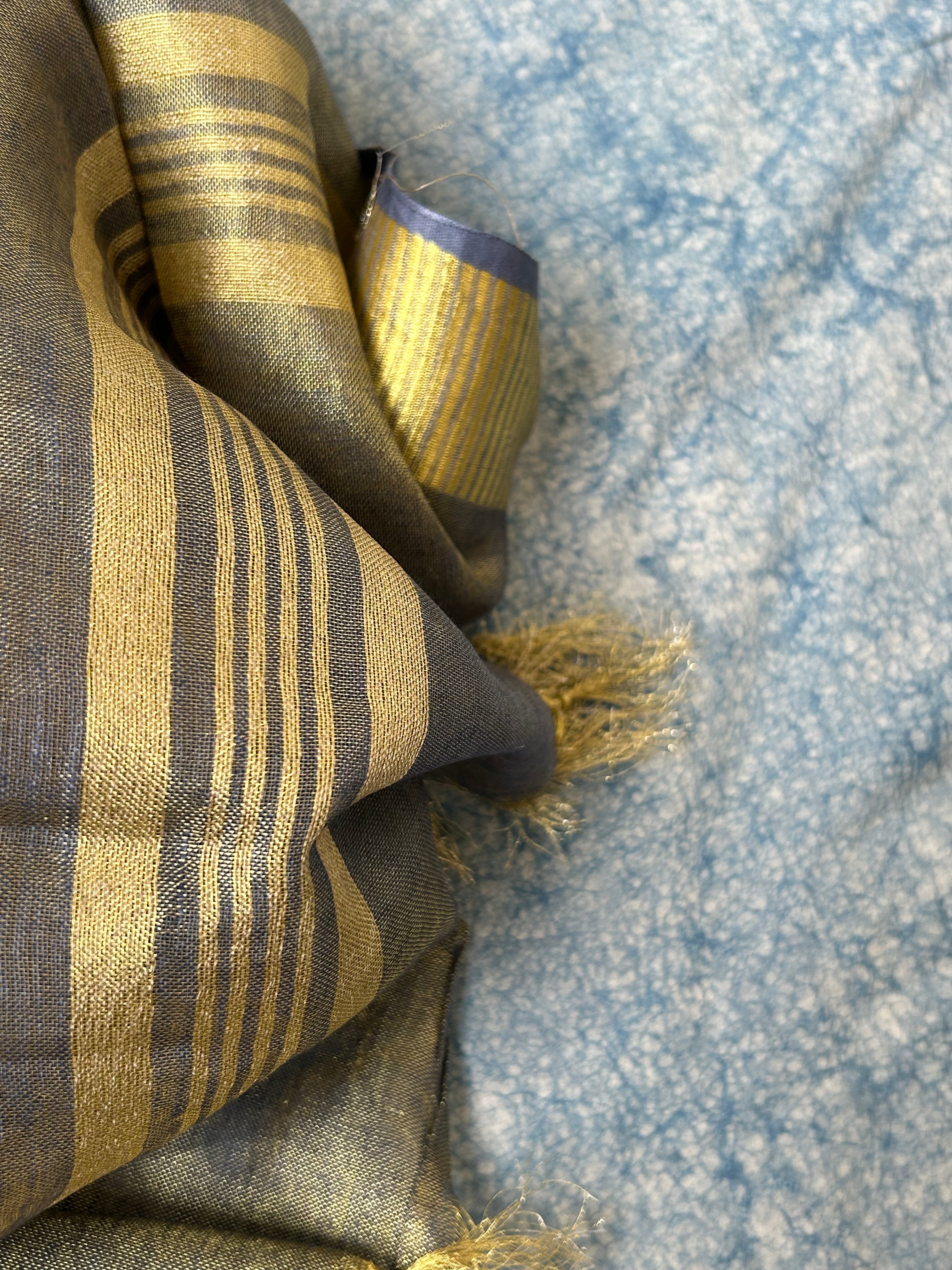 Handcrafted Kalamkari & Linen Dupatta Suit