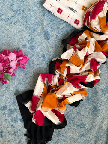 Handwoven Double Ikat Kurta Dupatta Set