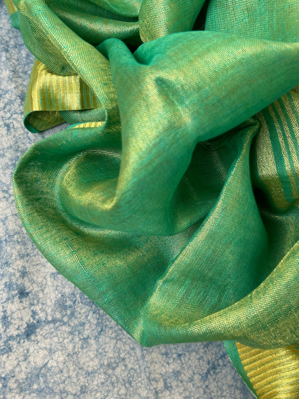 Handcrafted Linen Kurta Dupatta Set
