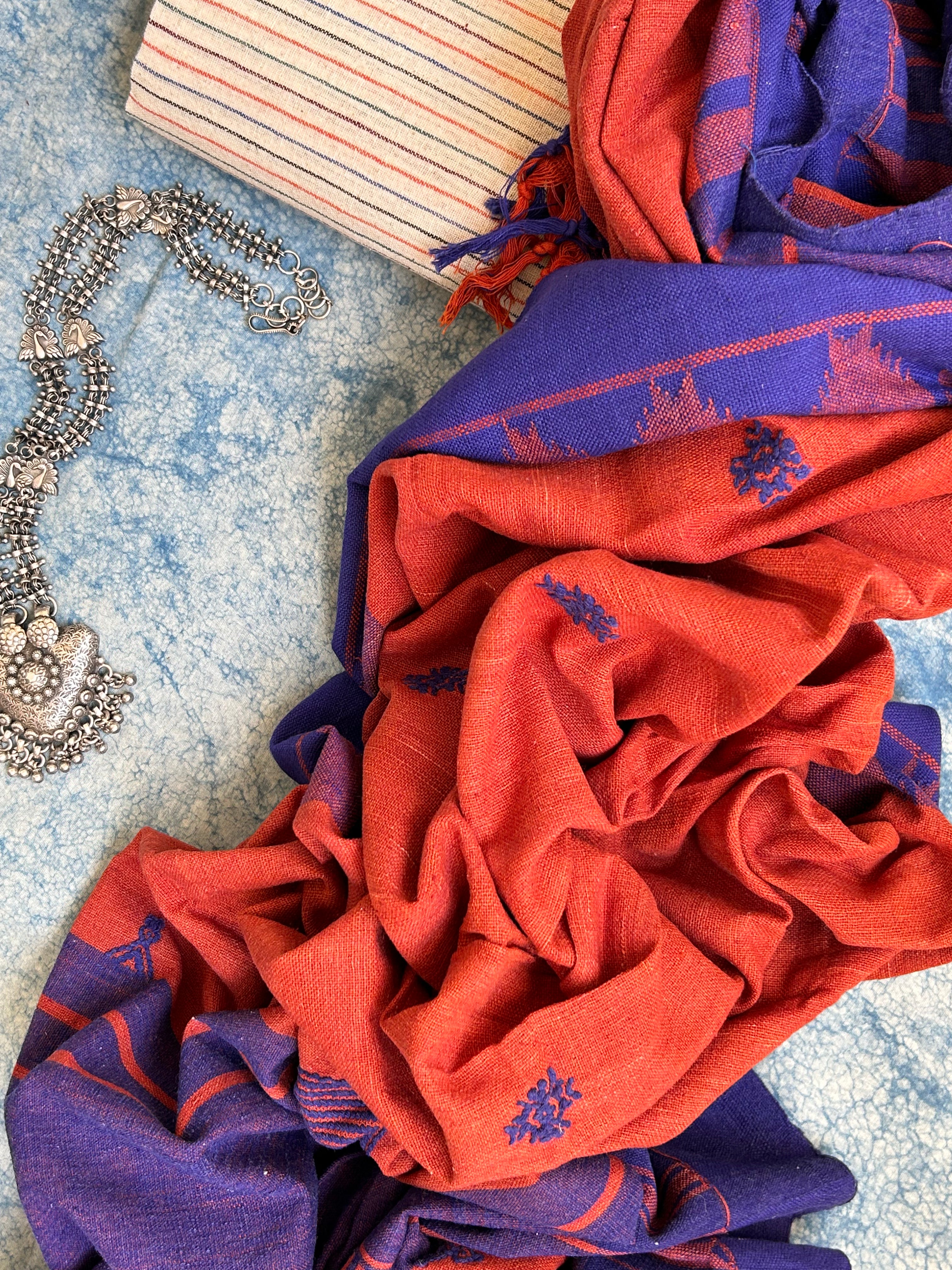 Handspun Handwoven Kotpad Kurta Dupatta Set