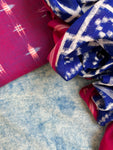 Handwoven Double Ikat Kurta Telia Dupatta Set
