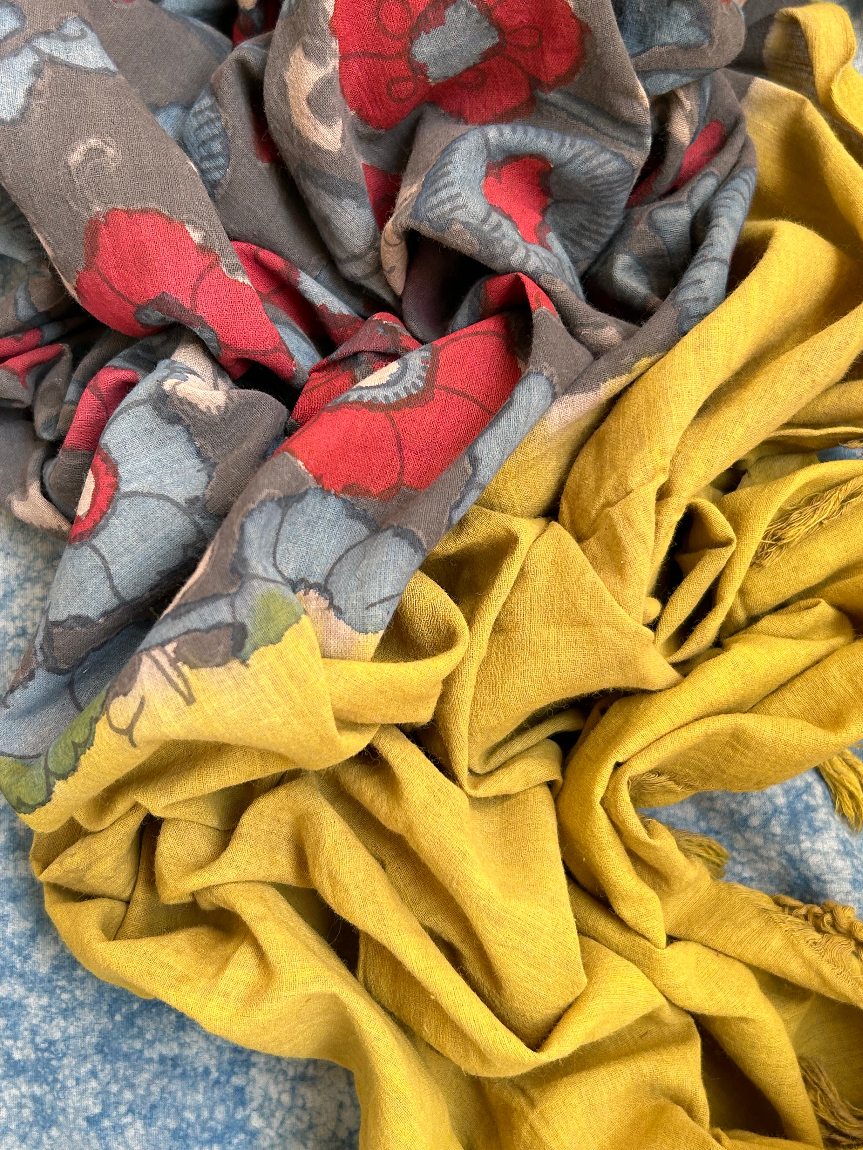 Handwoven Handcrafted Kalamkari Kurta Dupatta Set