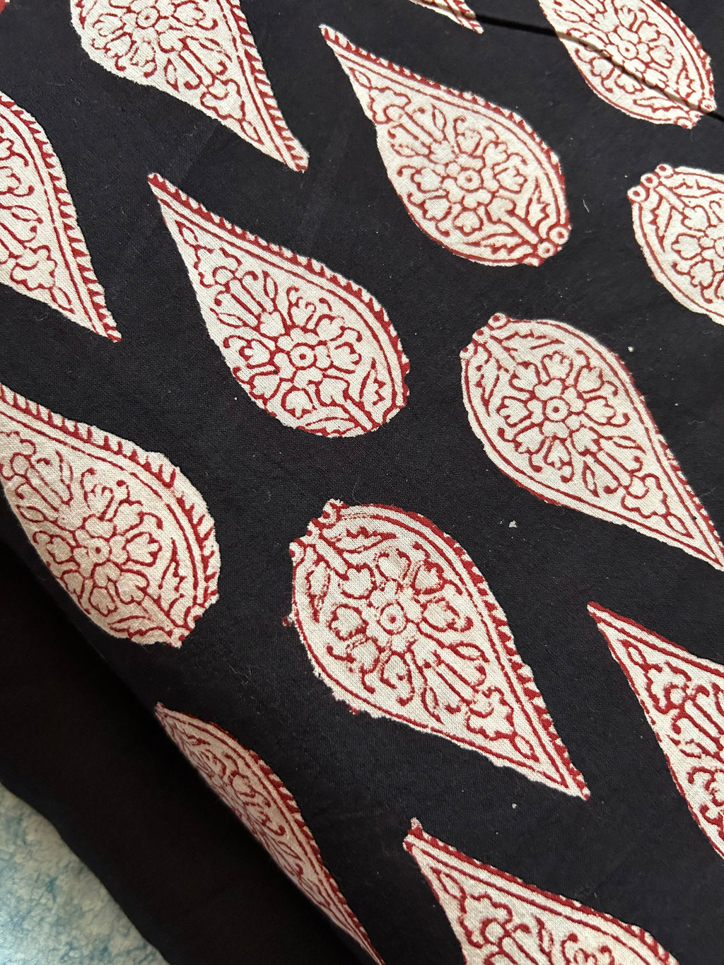 Handblock Cotton Kurta Bottom Set