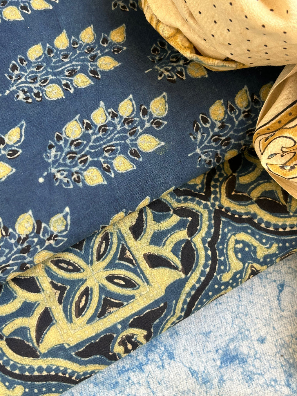 Natural Dyes Handblock Ajrakh Cotton Suit