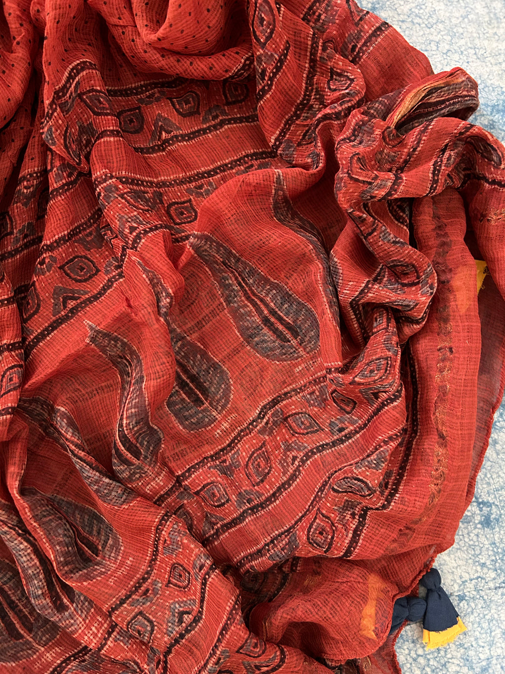 Handblock Ajrakh Kota Dupatta