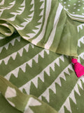Handblock Printed Mul Cotton Saree