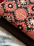 Handblock Cotton Kurta Bottom Set