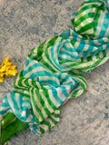 Handcrafted Tie-Dye Silk Kota Doria Dupatta