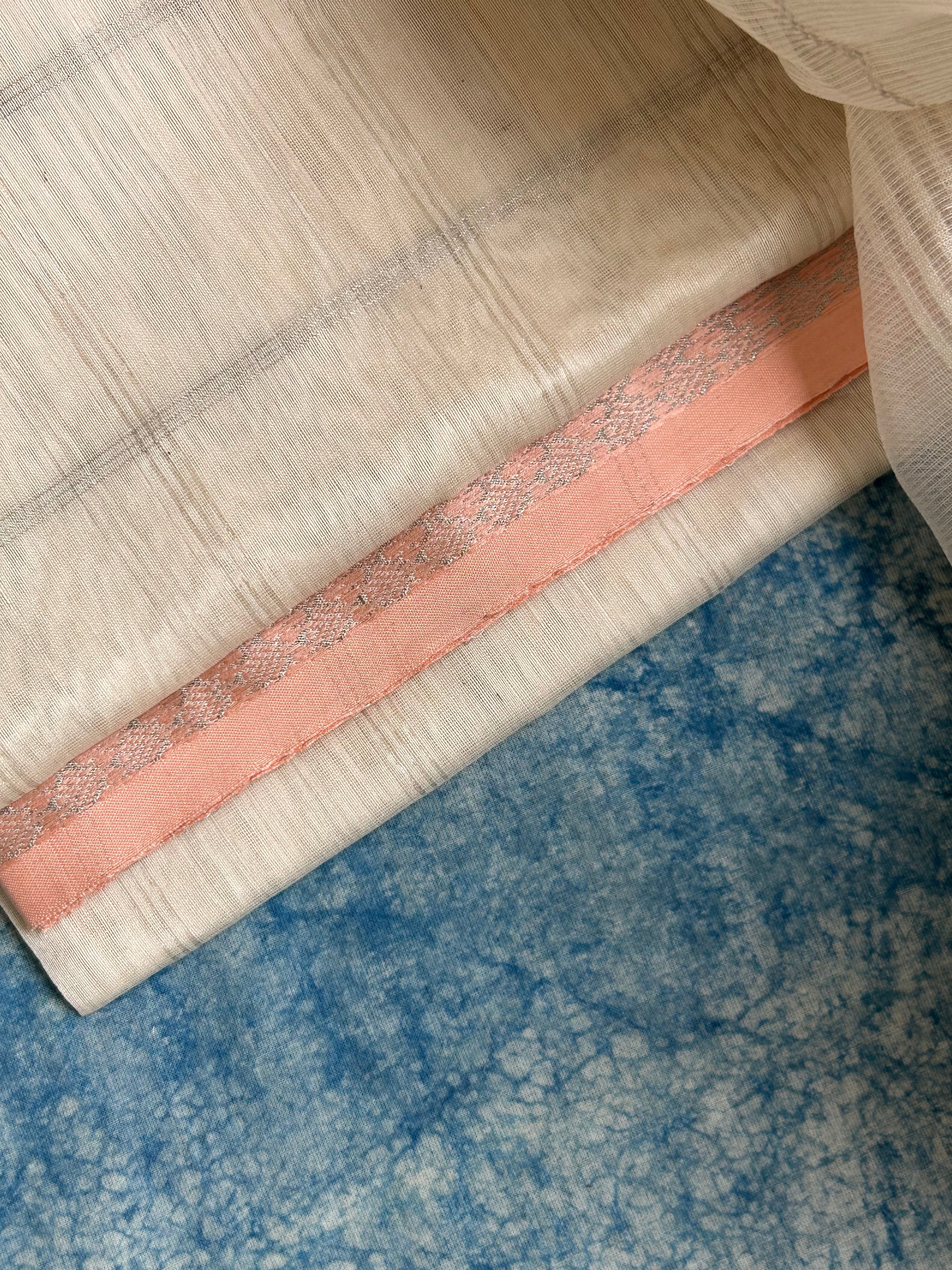 Handwoven Maheshwari Kurta Dupatta Set